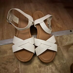 Chic White Strappy Heels